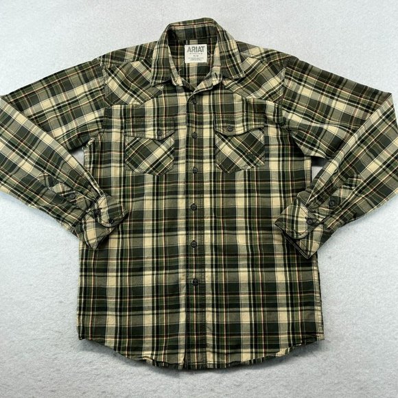 Ariat Button Up Shirt Small Men's Retro Fit Western Wear Long Sleeve - Picture 1 of 11